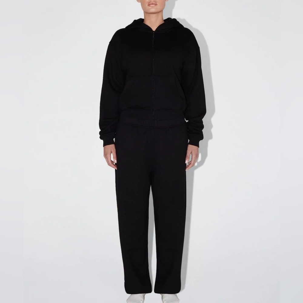 Khy fleece zip hoodie with oversized hood - Picture 3 of 8